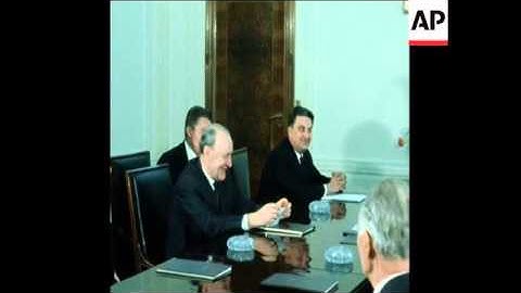 SYND 14/3/1973 HUNGARIAN PRIME MINISTER JENOA FOCK TALKS WITH POLES