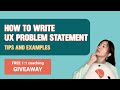 How to create a UX problem statement - Templates included!