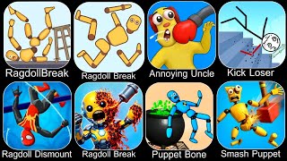 Ragdoll Falls,Ragdoll Break,Kick the Buddy,Annoying Uncle Punch,Kick Loser,Smash Puppet,Ragdoll Game screenshot 3