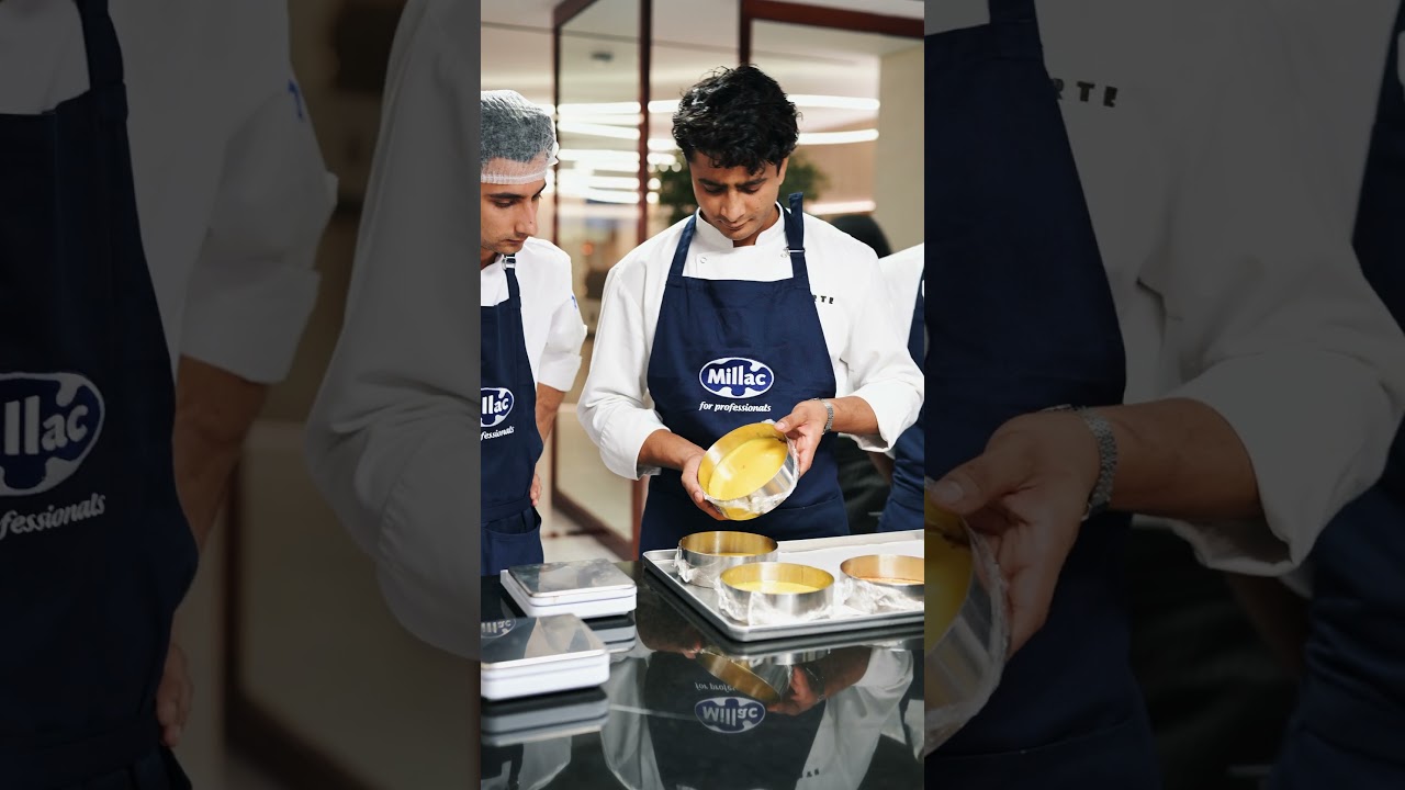 Chef Omkar sets the tone at the Millac Masterclass!