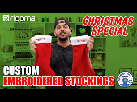 Embroidering A Christmas Stocking | 2 EASY Ways!
