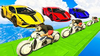 GTA V Online: MOTO TRON vs CARRO  a jogada de MESTRE!