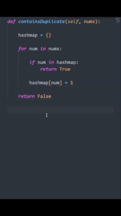 Contains Duplicate LeetCode faster Solution! #coding #programming # ...