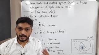 Metric Spaces | Lecture 38 | Finite Intersection Open Sets is Openn