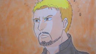 Drawing Reiner Braun-New Look- Attack On Titan-Season 4-ライナー・ブラウン-進撃の巨人-Speed Drawing-Time Lapse