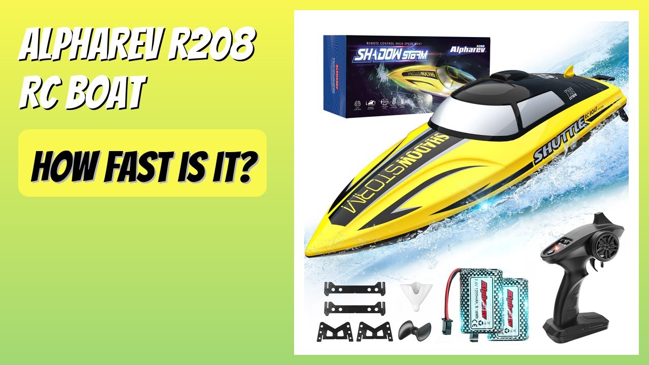 REVIEW (2026): ALPHAREV R208 RC Boat. Features - YouTube