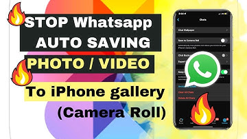 How To Stop Saving Whatsapp Media (Photos, Videos) To Your Phone Gallery On Iphone | Camera Roll