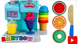 Playing with Mr. Play Dough Head: Making Fruit Creations and Having Fun! | fun activities for kids