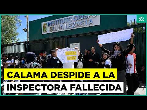 Calama despide a la inspectora fallecida