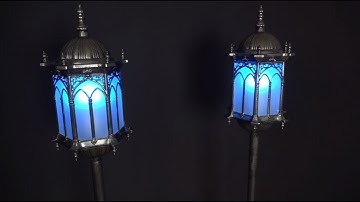 Aberdeen Manor Gothic Lantern Floor Lamps
