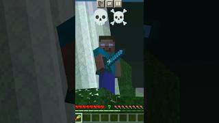 I found herobrine in Minecraft 💀☠️. Minecraft horror moments. #shorts #minecraft #viral