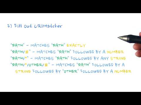 06   Understand the UriMatcher