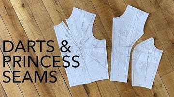 How to Move Darts & Create Princess Seams (Pattern Making Tutorial)