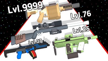 (2025) Gun Up 2048 Level Up Weapon Max Level 3D Part -2 Gameplay (New Update)