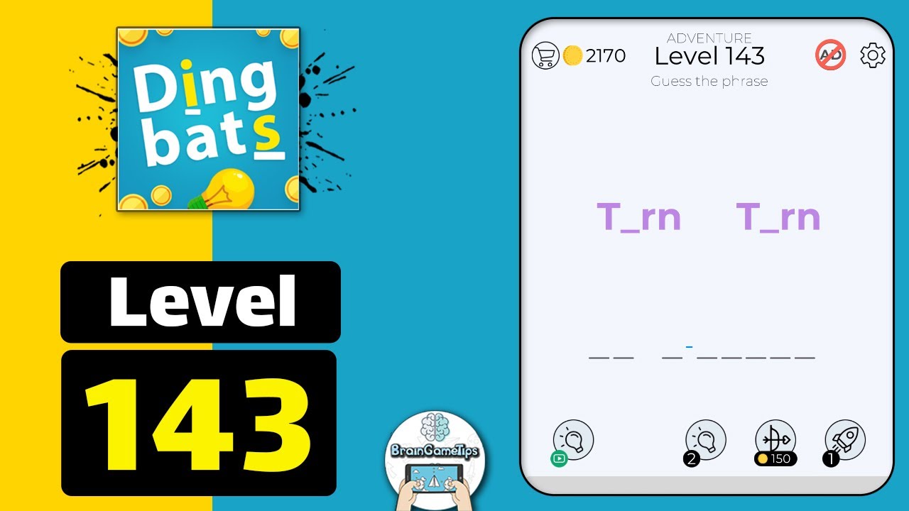 Dingbats - Word Games & Trivia - Level 143 T_rn T_rn Answer