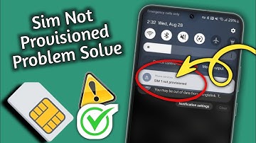 Paano Ayusin ang SIM not provisioned Problema |  Sim Not Provisioned Problem Solve ||
