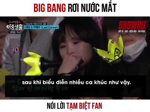 [hot] BIG BANG rơi nước mắt tạm biệt Fan - 1/13/2018