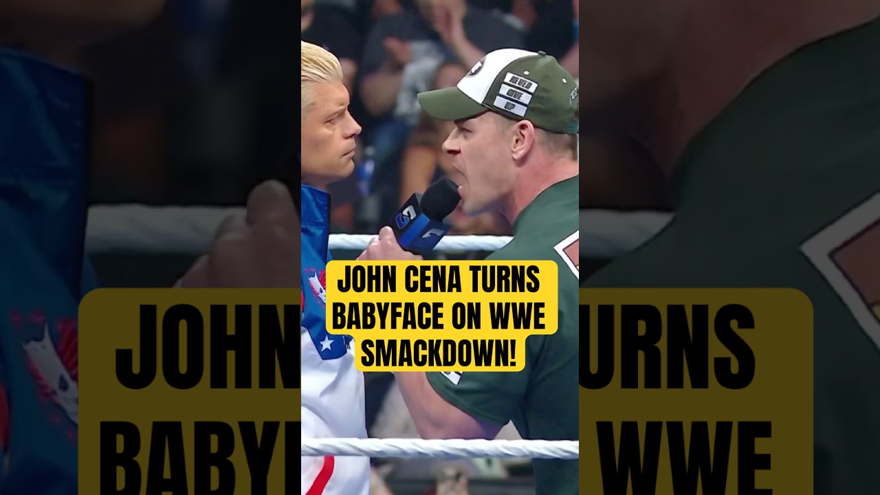 JOHN CENA TURNS BABYFACE ON WWE SMACKDOWN!