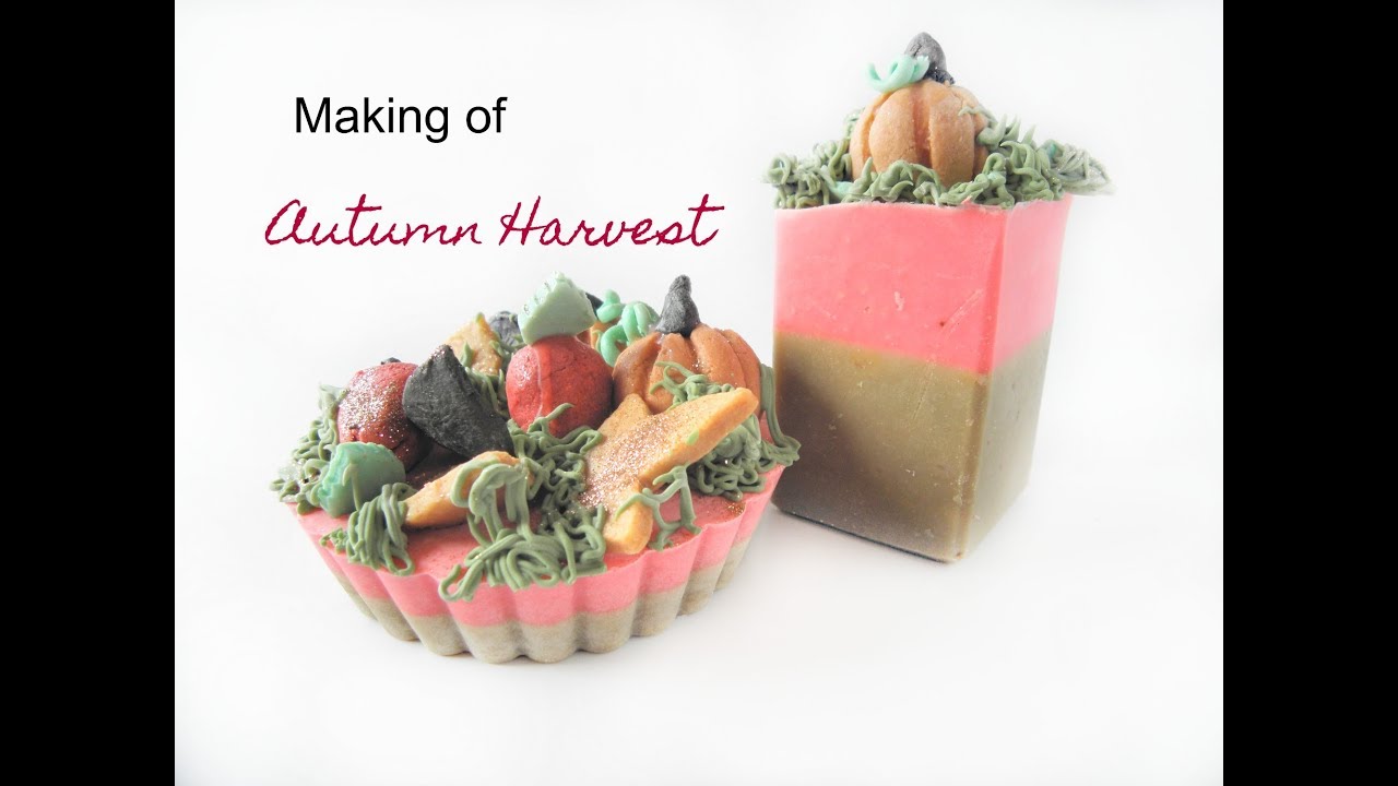 Making Autumn Harvest soap bars/tarts - 2019 YT Fall into Autumn Soap Collab