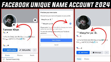 How To Create Stylish Unique Name Facebook Account || 2024 Without Update 🔰💯 Trick 2024