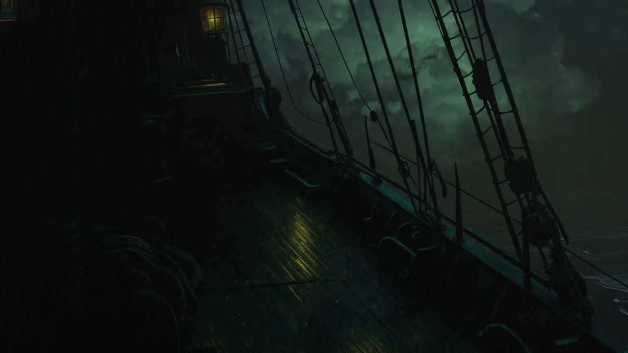 🌧️⚓ DEEP SLEEP in 5 Minutes (NO ADS) • Rain & Ocean Sounds on a Pirate Ship for Body and Mind 💤🌊