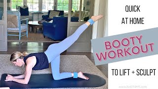 The BEST at Home BOOTY Workout to LIFT and SCULPT // Using optional ankle weights • #JUSTTRYIT