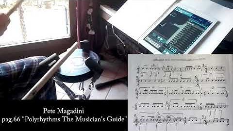 Pete Magadini “The Musician’s Guide” pag.66: Exercise with Polyrhythmic Time Signatures.