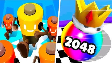 Battery Run vs Ball Merge 2048 - All Levels Android, iOS Gameplay Mobile New Skin JGFBHF6