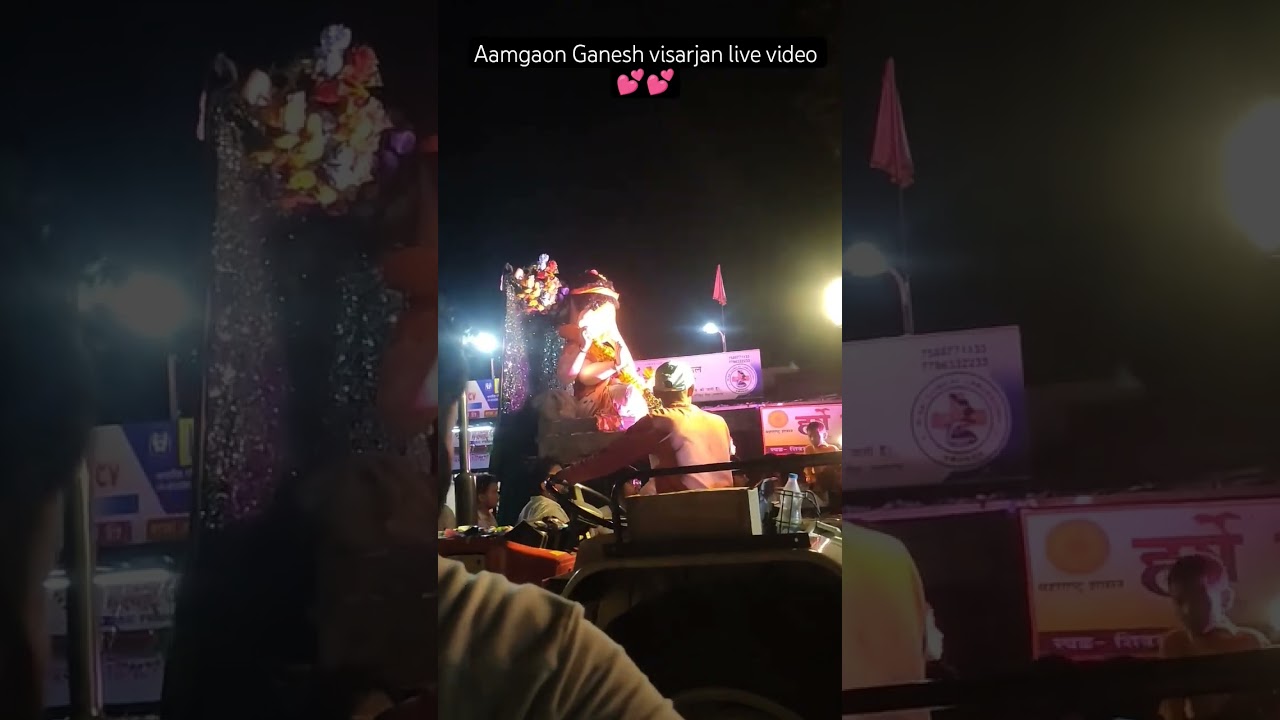 Ganesh visarjan live video aamgaon 🤗🥺😭