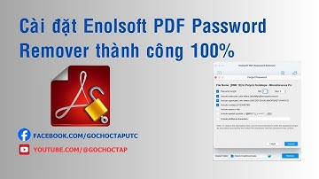 Cài đặt Enolsoft PDF Password Remover thành công 100% | Xoá mật khẩu file PDF nhanh, hiệu quả