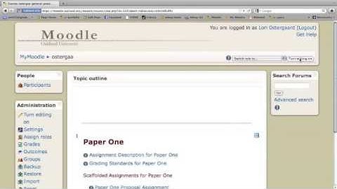 Creating a Peer Review in Moodle Forum