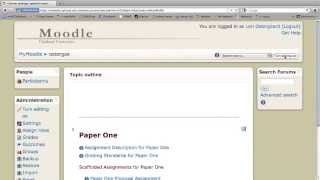 Creating a Peer Review in Moodle Forum