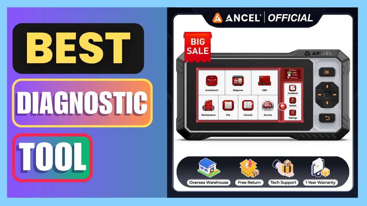 Best ANCEL FX6100 OBD2 Car Scanner All System Diagnostic Tool