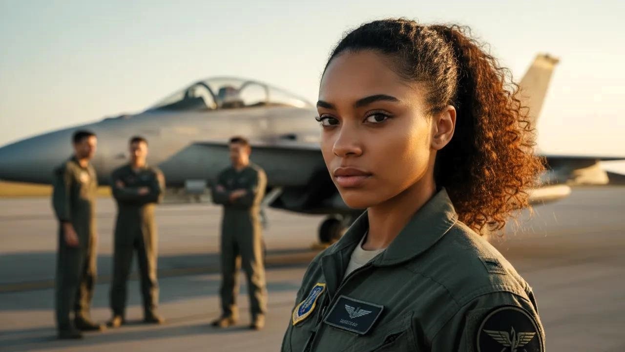 Czarna sprzątaczka ujawnia swoją tajemnicę po 8 latach — była pilotką F16