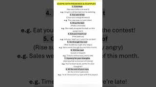 Idioms with Meanings & Examples. English language. English Lesson. #english #vocabulary #education