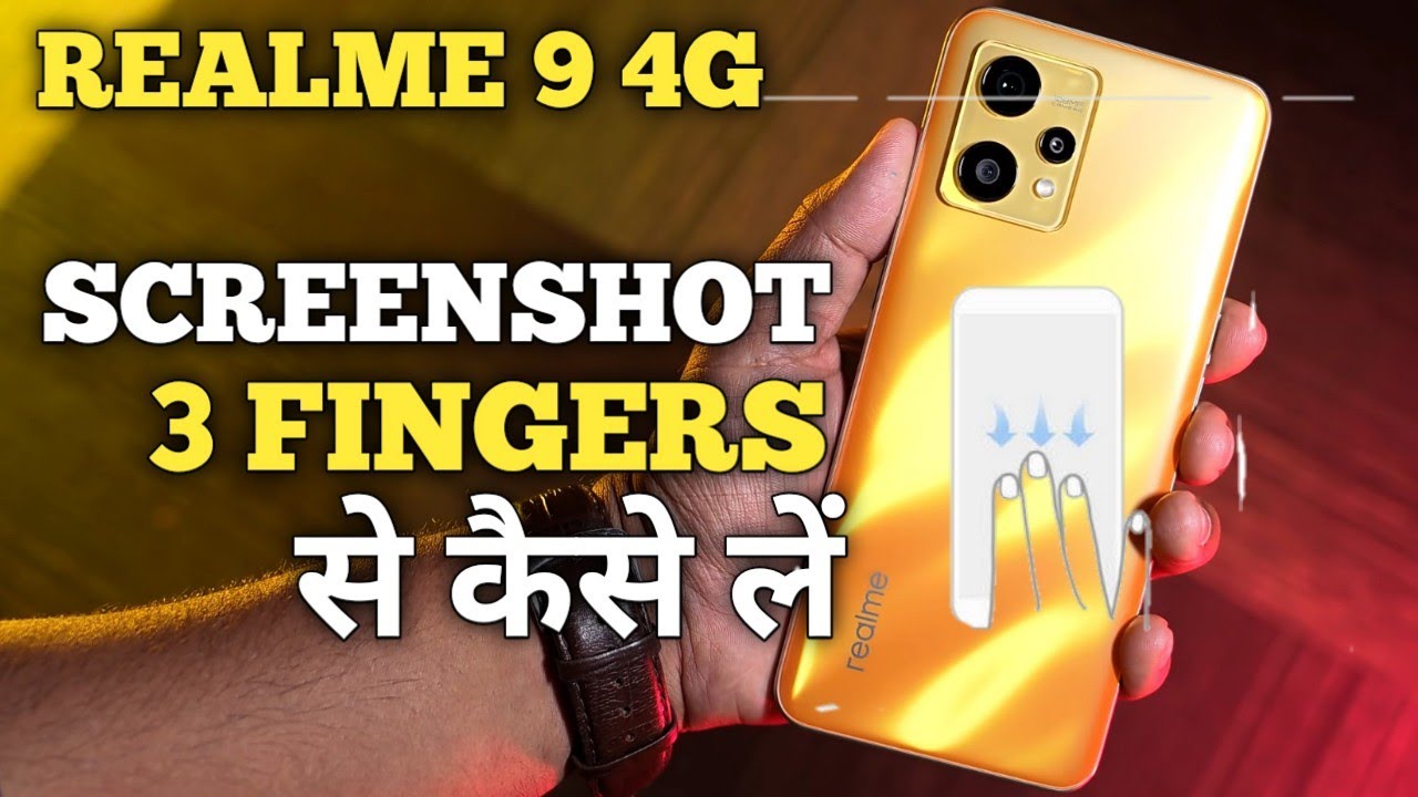 How To Take Screenshot in Realme 9 4G Take A Screenshot With 3 Finger