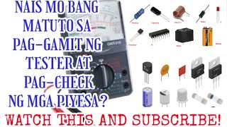 Paano Gumamit Ng Analog Tester At Magtesting Ng Mga Piyesa  (English Subtitle)