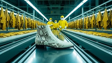 Inside the Python Skin Factory – Full Process How Luxury Dress Boots Are Made
