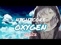 Nightcore - Oxygen | Jackson Wang | lyrics