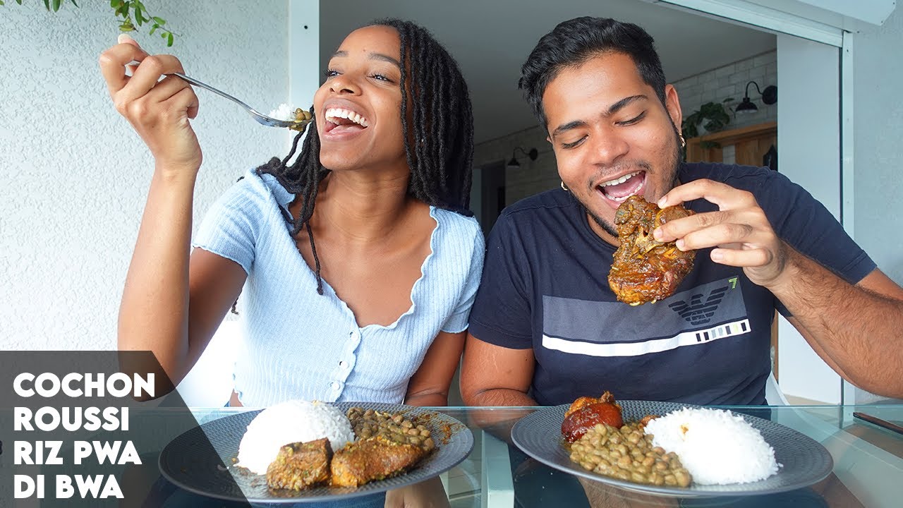 RECETTE DE NOËL AUX ANTILLES - RIZ POIS DE BOIS ET COCHON ROUSSI !