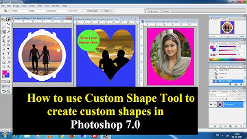 Create custom shapes in Adobe Photoshop 7.0 🔥🔥🔥