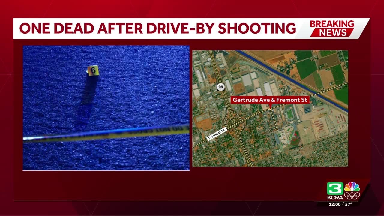 Woman dies, man injured after drive-by shooting in Stockton, sheriff's office says