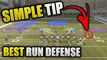 SIMPLE TIP FOR LOCK DOWN RUN DEFENSE | STOP ANY RUN BETTER THAN RUN COMMIT | Madden 19 Tips How To