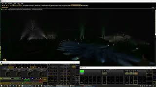 Ma3D & Grandma2 timecoded lightshow for open air festival.