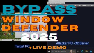 Cyber Security - Bypass Windows Defender 10/11 2025 (Live Demo)