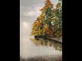 #373 How to paint a autumn lake scene