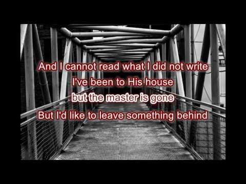 Sean Rowe : To Leave Something Behind (Lyrics)