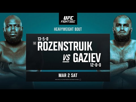 UFC Vegas 87 Rozenstruik vs Gaziev - March 2  Fight Promo