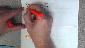 Complete the square and write the equation of the circle in standard form.
