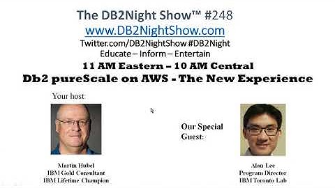 The DB2Night Show #248: Db2 pureScale on AWS - The New Experience